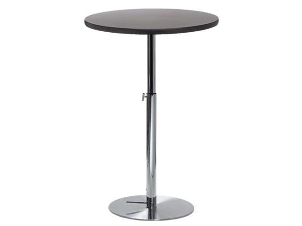 CEBT-008 | 30" Round Bar Table w/ Graphite Top and  Hydraulic Base -- Trade Show Furniture Rental